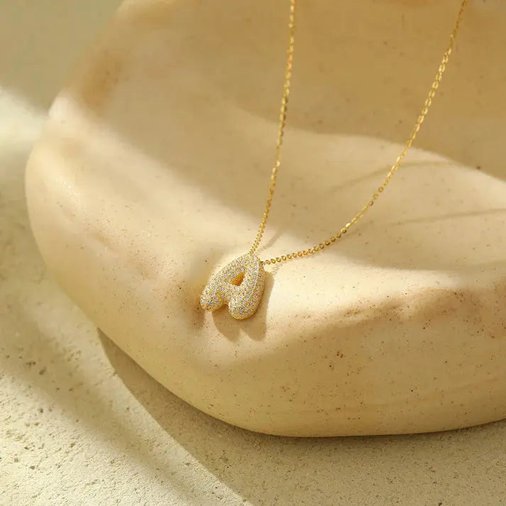 Bella 18K Gold-Plated Letter Necklace ERMANIA
