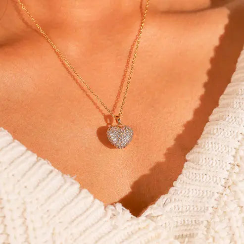 Open Heart 18K Gold-Plated Necklace, Ermania Ermania