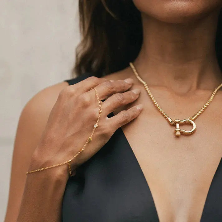 Avril 18K Gold-Plated Necklace ERMANIA