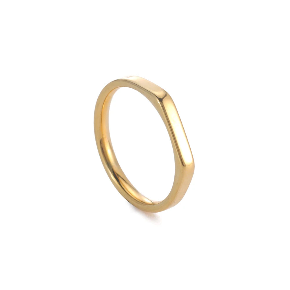 Ermania - Stainless Steel Gold Color Ring