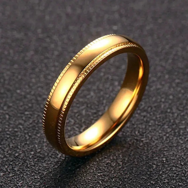 Ermania - Rings Gold-Color Embossing - Ermania