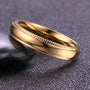Ermania - Rings Gold-Color Embossing - Ermania