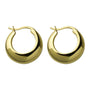 Ermania - Sterling Silver plated Chunky Hoop Earrings - Ermania