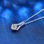 Ermania - Sterling Silver Necklace 12 Carat Moissanite - Ermania