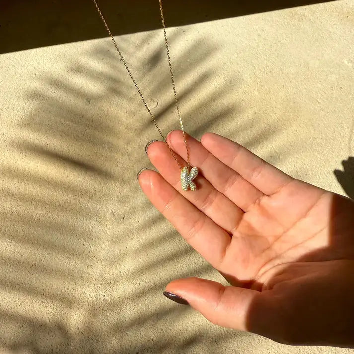 Bella 18K Gold-Plated Letter Necklace ERMANIA