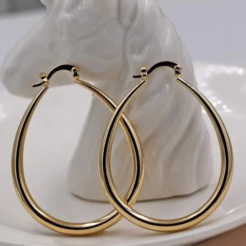 Ermania - Big Metal Earrings - Ermania