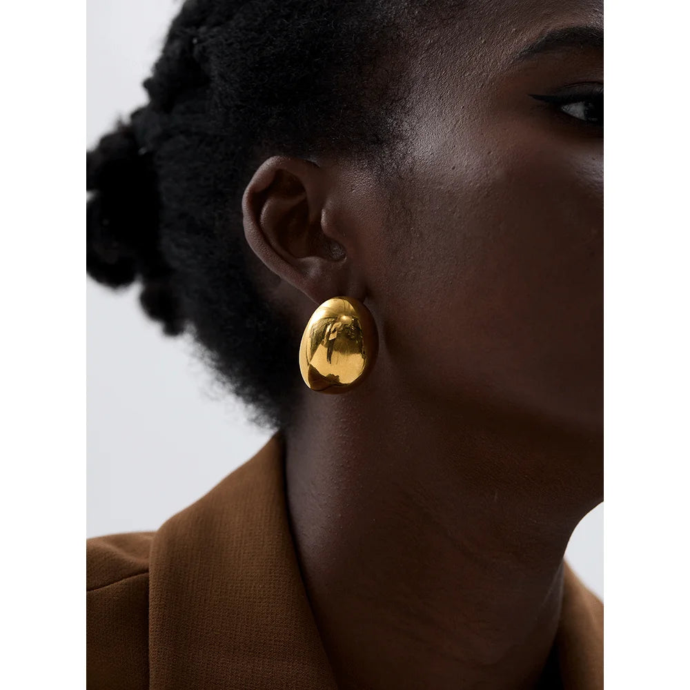 Ermania - 18 k Gold Plated Women's Earrings