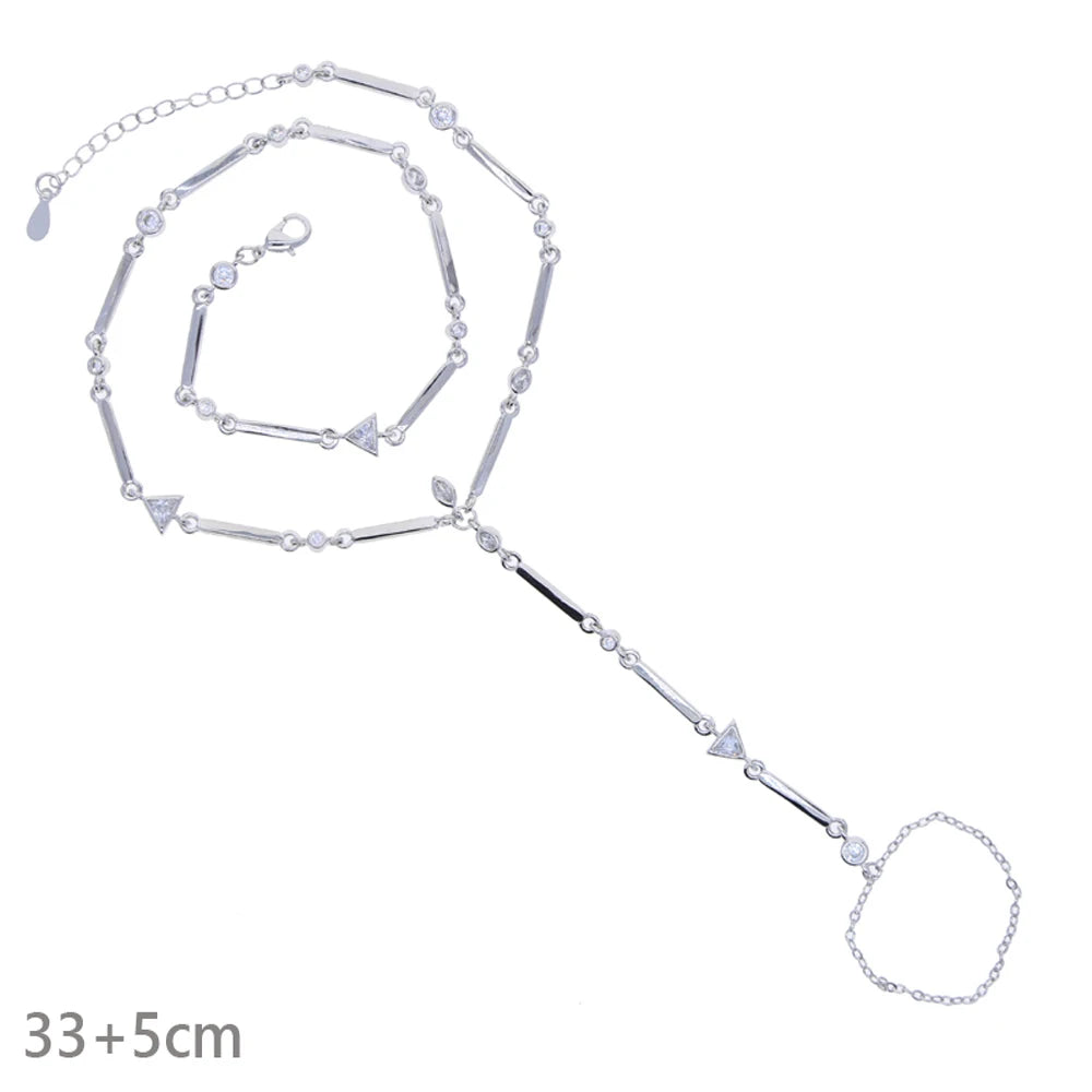 Ermane - Hand Chain Bracelet Gold Color