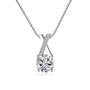 Ermania - Sterling Silver Luxury Zircon X-Shape Necklace - Ermania