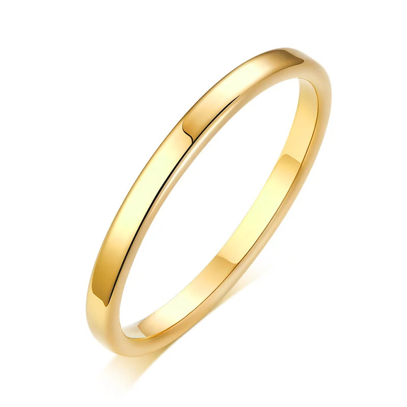 Ermania - 18k Gold Plated Stainless Steel Ring