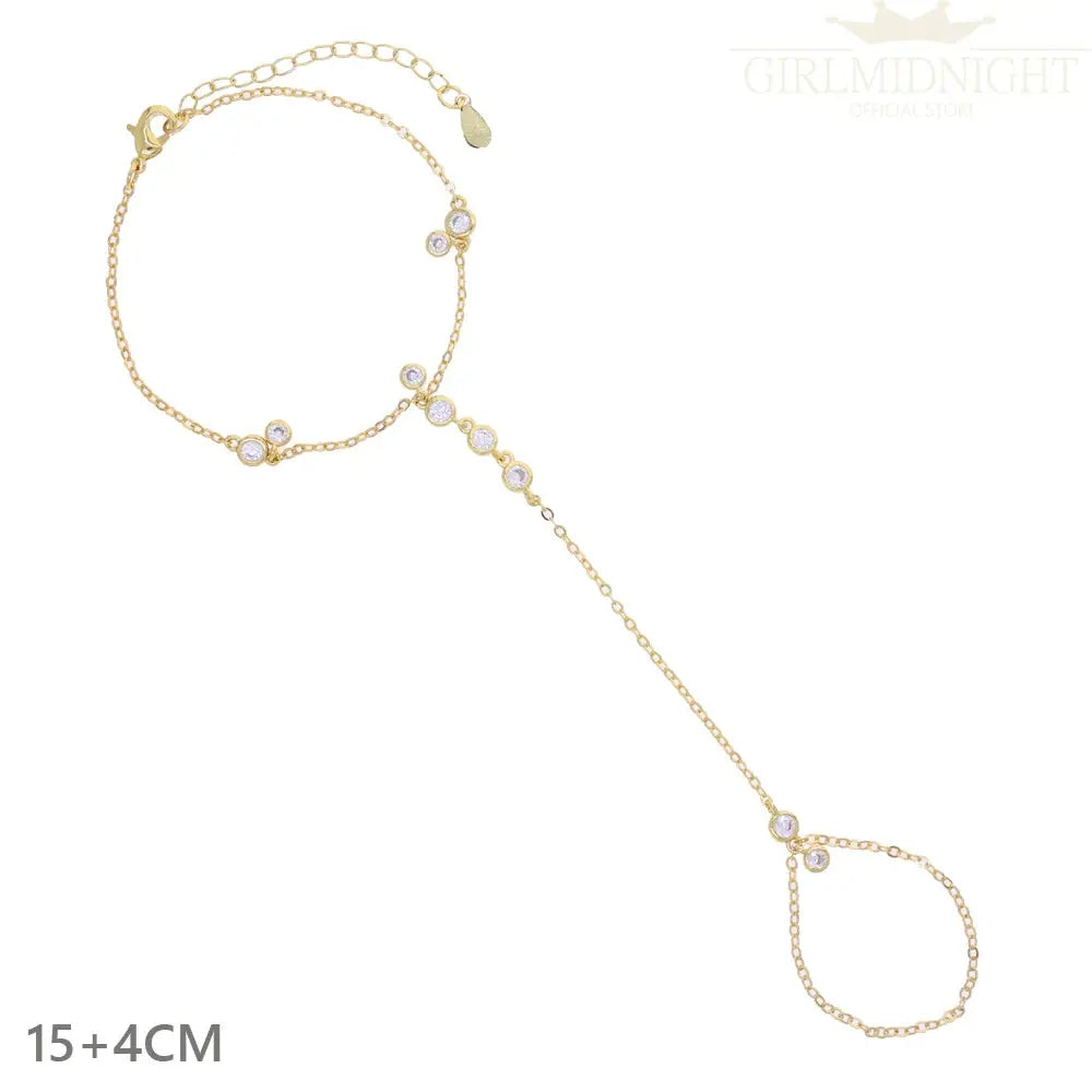 Ermane - Hand Chain Bracelet Gold Color - Ermania