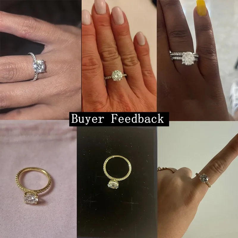 Ermania - Moissanite Engagement Ring for Women