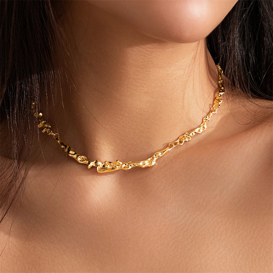 Ermania- Ingemark Irregular Bone Chain Necklace