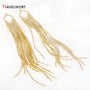 14K Gold Plated Brass Long Tassel Charms For Earring ERMANIA