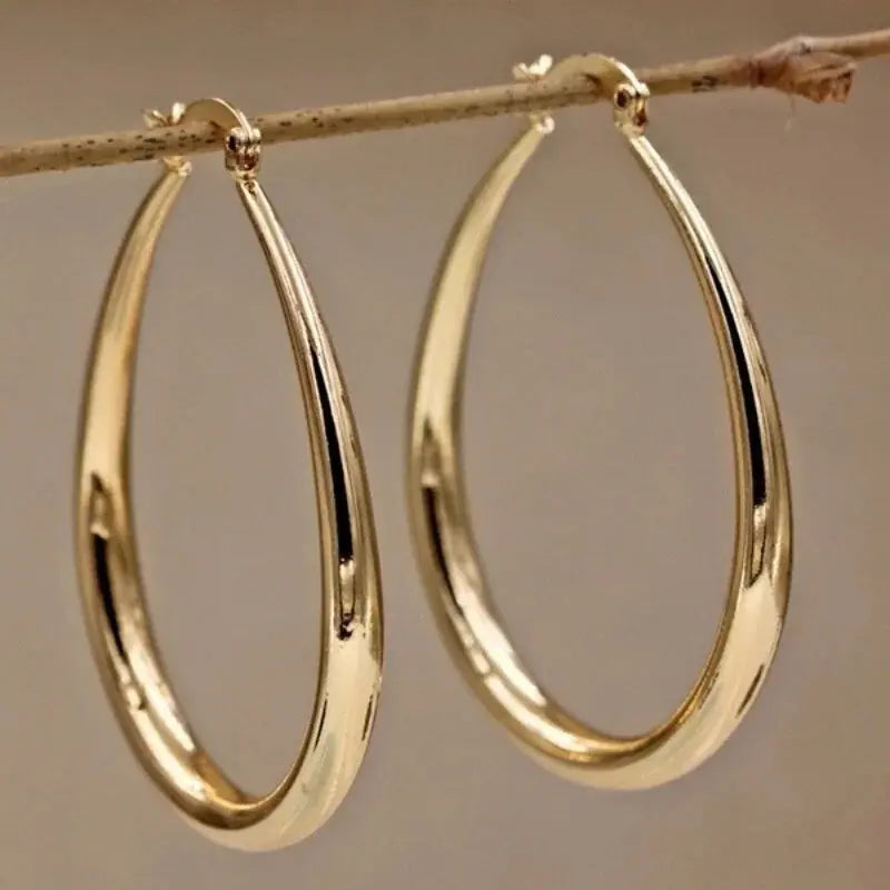 Ermania - Big Metal Earrings - Ermania