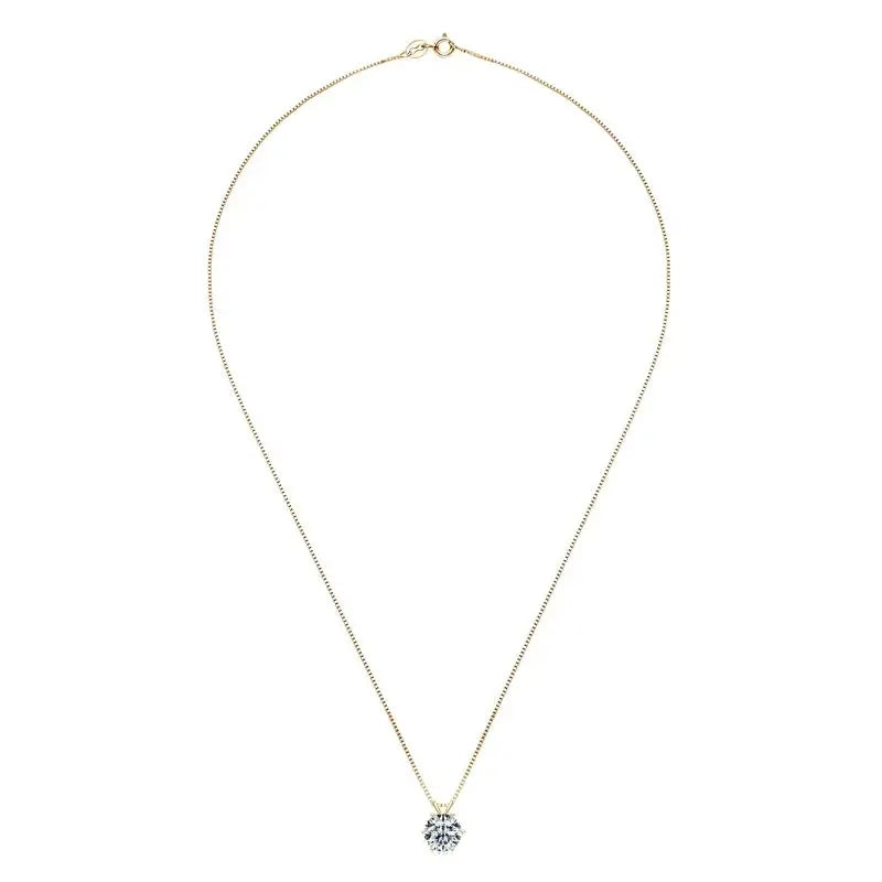 Ermania- Moissanite Pendant Necklaces Sterling Silver - Ermania