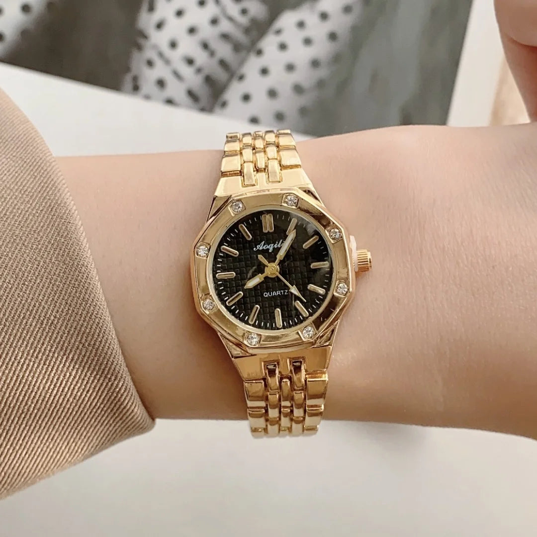 Ermania - Women's Gold Quartz Wristwatch