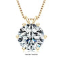 Ermania- Moissanite Pendant Necklaces Sterling Silver - Ermania