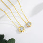 Pure 18k Gold Necklace With Moissanite, Ermania - Ermania