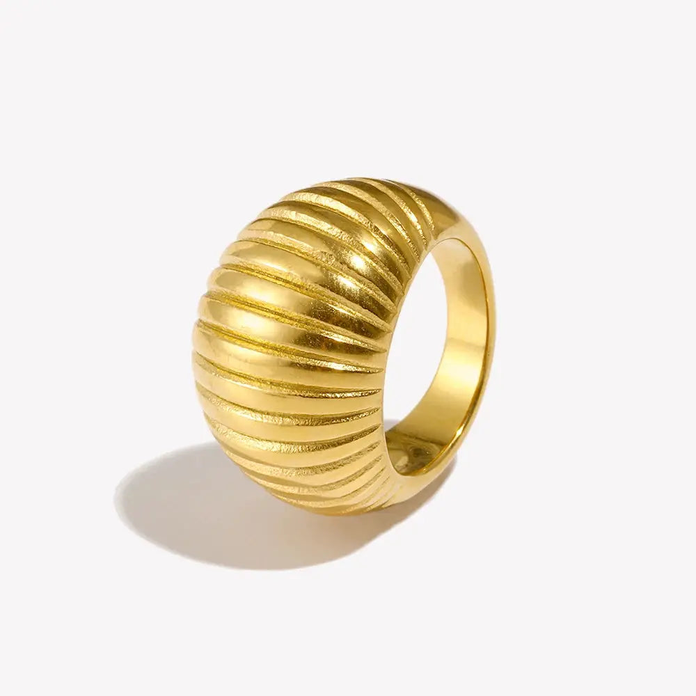 Ermania - Schells Ring 18K Gold Plated - Ermania
