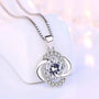 Ermania- Sterling Silver Flower Amethyst Necklace - Ermania