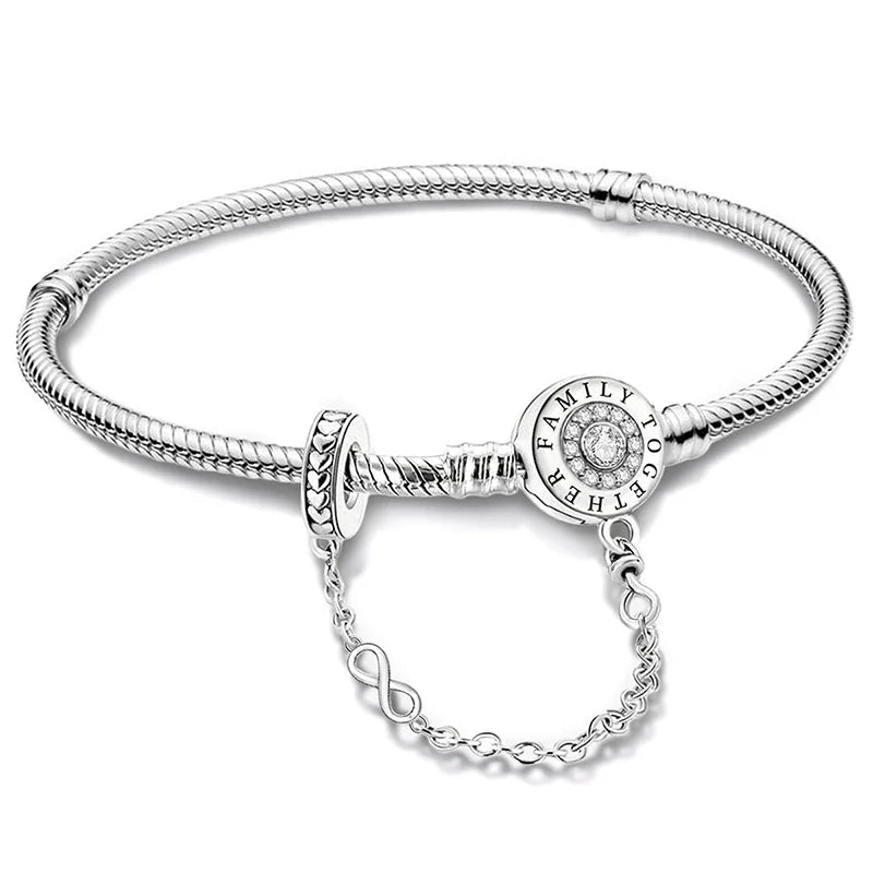 Ermania - Sterling Silver Love Heart Bracelet