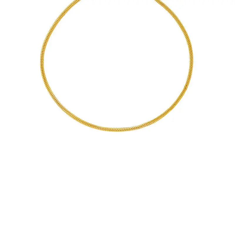 Luxury 24K Pure Gold Real Gold Necklace, Ermania - Ermania