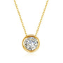 Pure 18k Gold Necklace With Moissanite, Ermania - Ermania