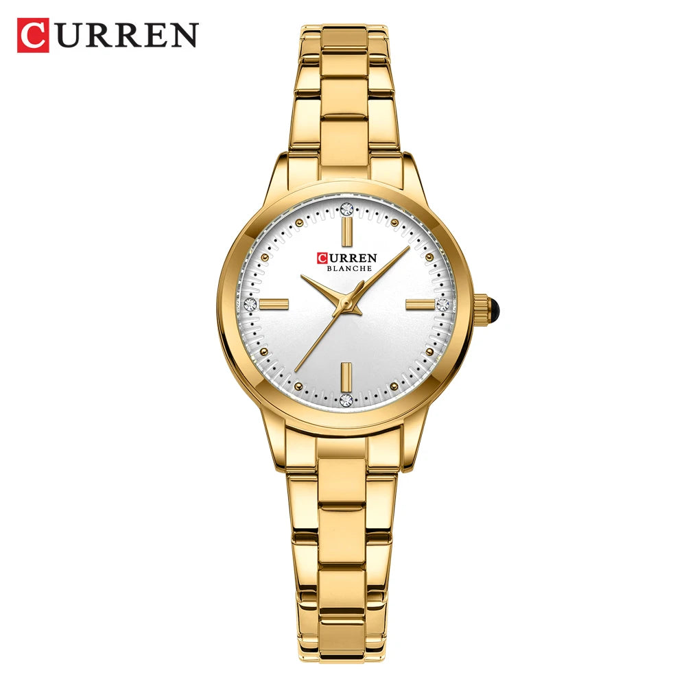 Ermania - CURREN Original Quartz Golden Watch