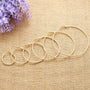 Ermania- 2pcs Big Circle Hoop Earrings Stainless - Ermania