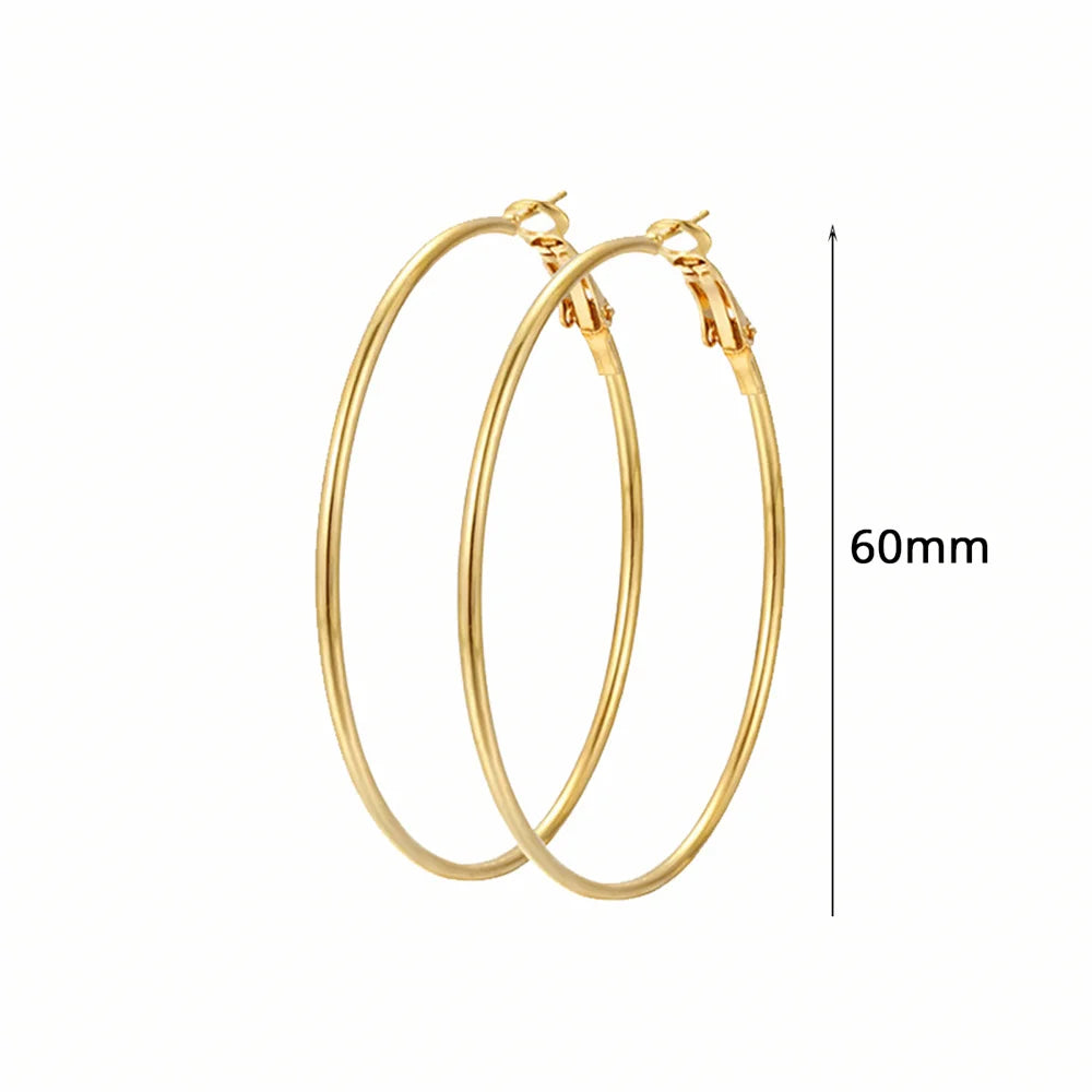 Ermania - Creole Earring Female Gold color