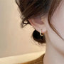 Ermania- Luxury Zircon Metal Hoop Earrings - Ermania