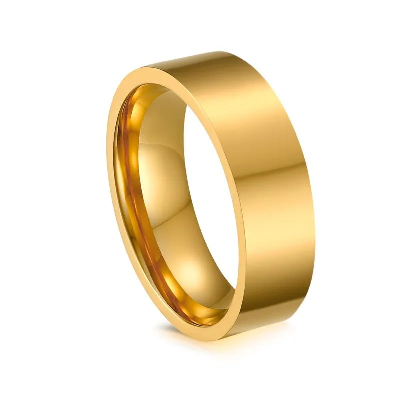 Ermania - 18k Gold Plated Stainless Steel Ring
