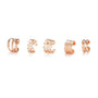 Ermania - 5pcs/set Retro Multi-element Leaf Geometric Ear Cuff - Ermania