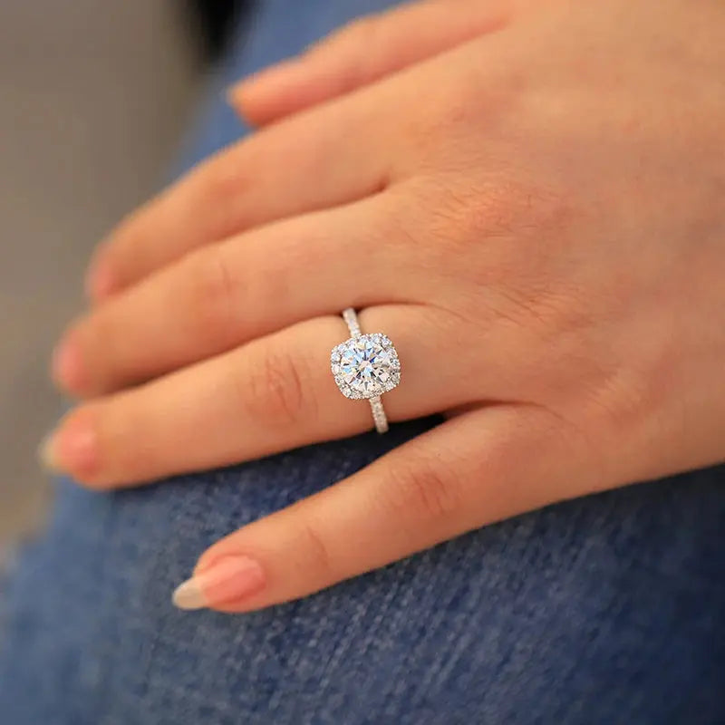 Ermania - Bague en Moissanite authentique 1 carat - Ermania