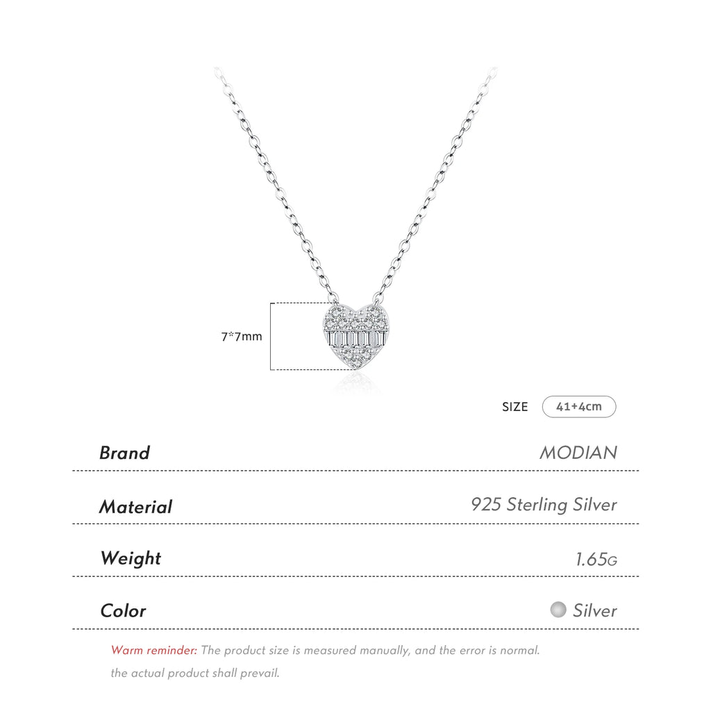 Ermania- Sterling Silver Hearts Necklace