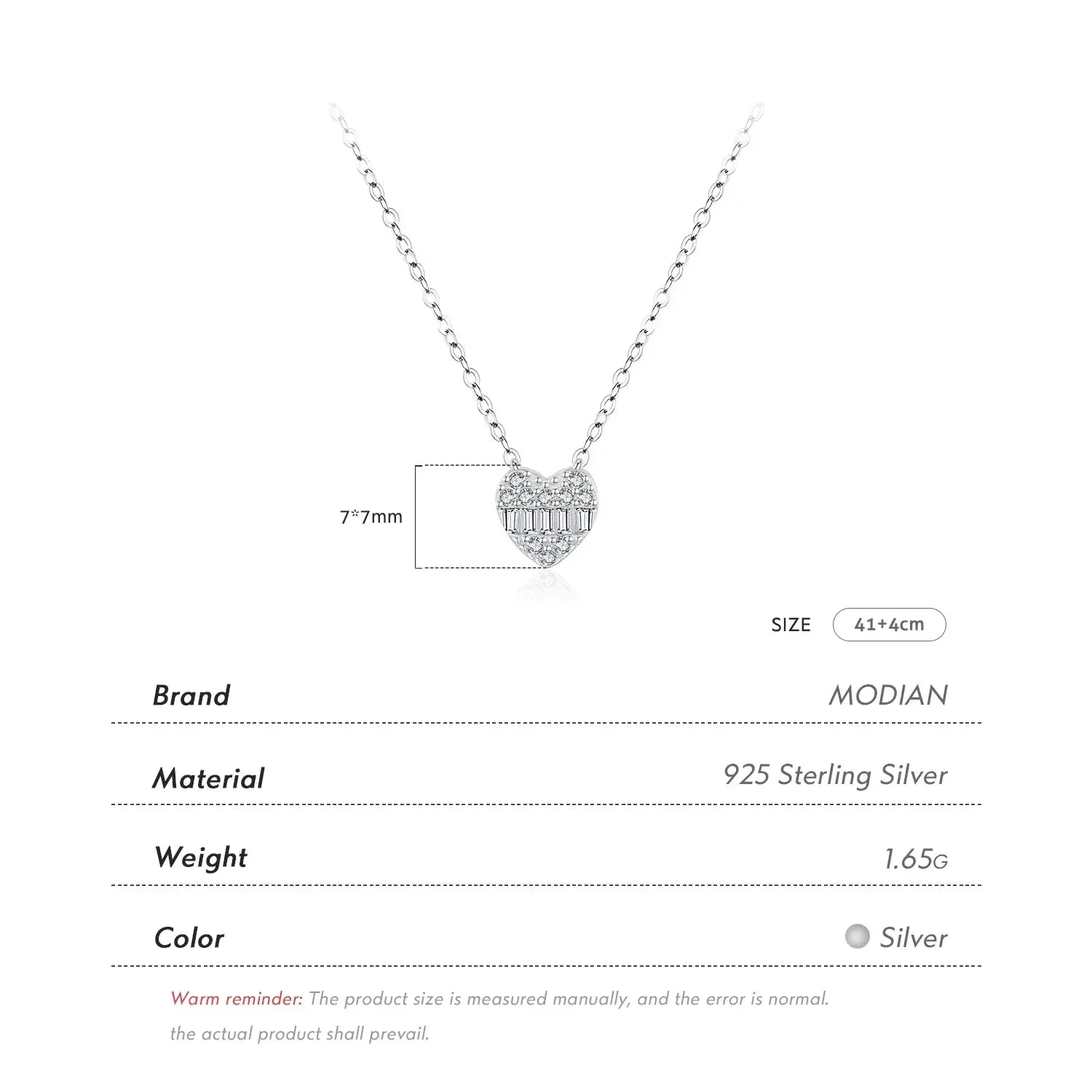 Ermania- Sterling Silver Hearts Necklace - Ermania
