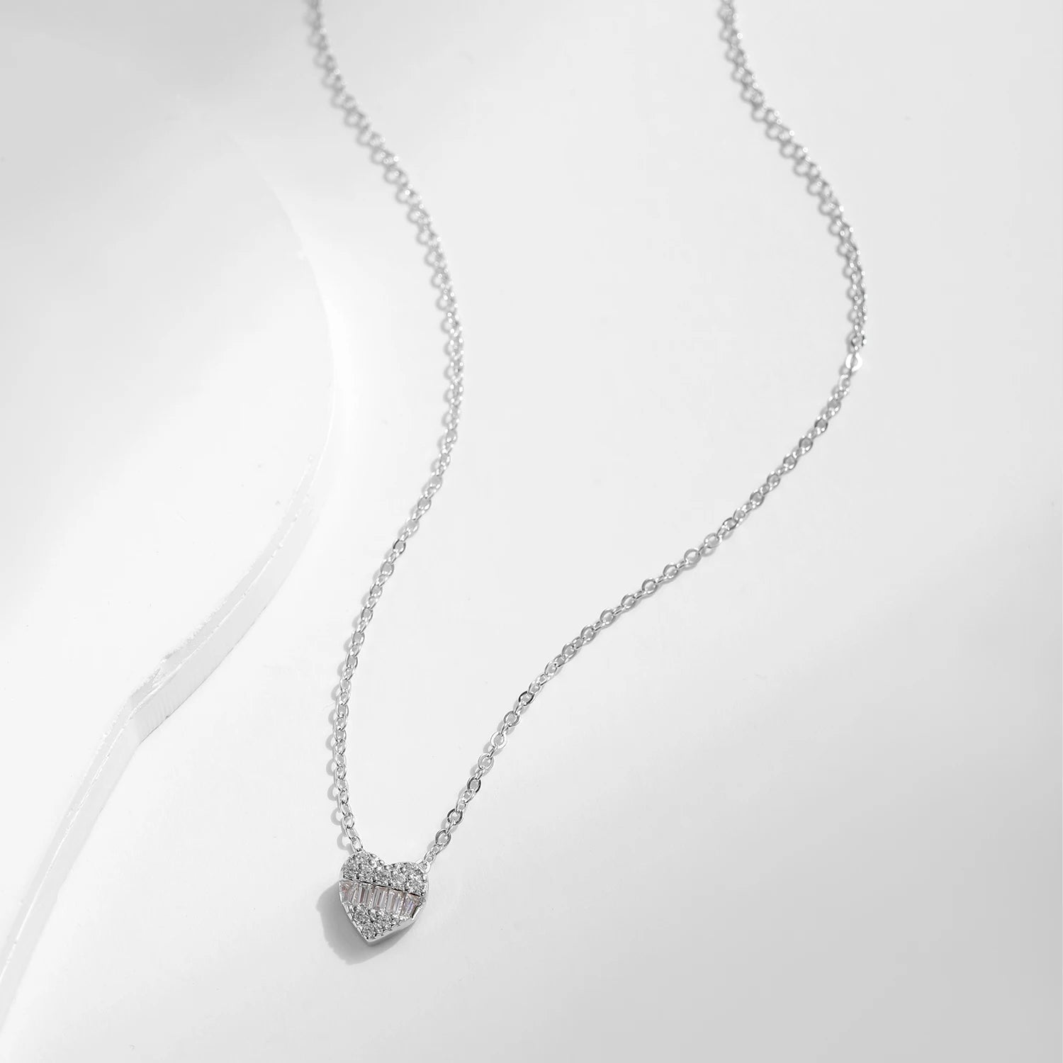 Ermania- Sterling Silver Hearts Necklace