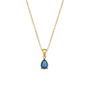 Ermania - Crystal Necklace Stainless Steel Gold Plated - Ermania