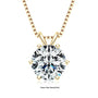 Ermania- Moissanite Pendant Necklaces Sterling Silver - Ermania