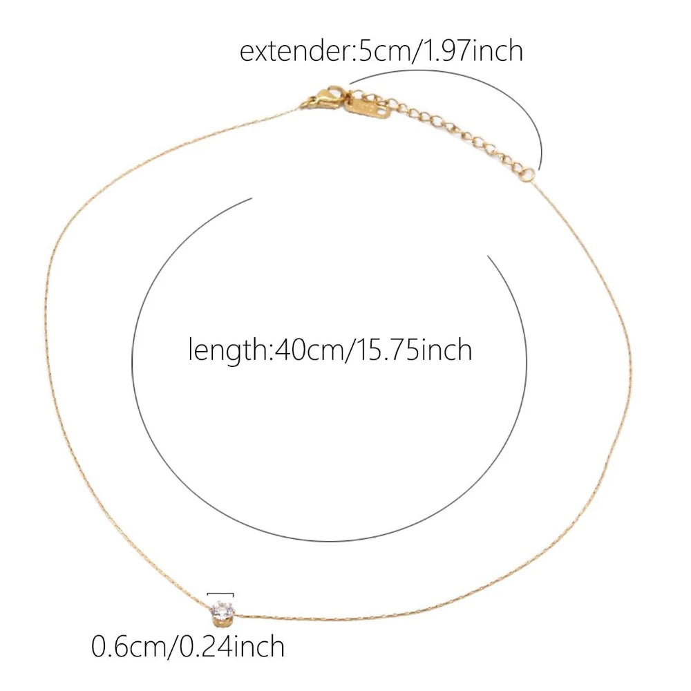 Ermania - Stainless Steel Gold Plated Dainty Minimalist