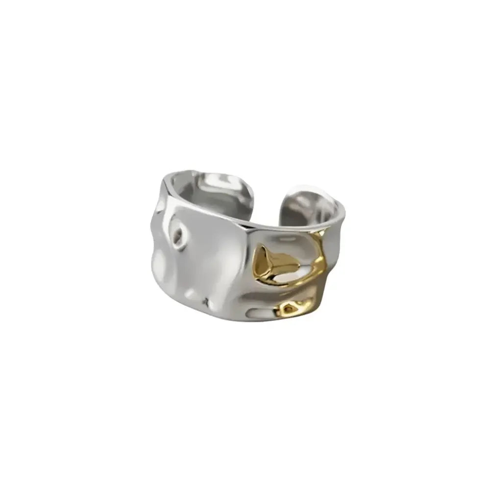 Ermania - Double Row Stackable Stainless Steels Ring 18K Plated Gold