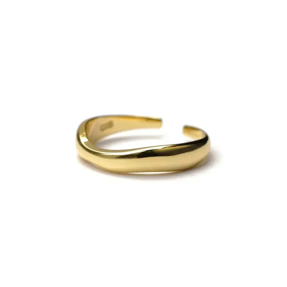 Ermania - Double Row Stackable Stainless Steels Ring 18K Plated Gold - Ermania
