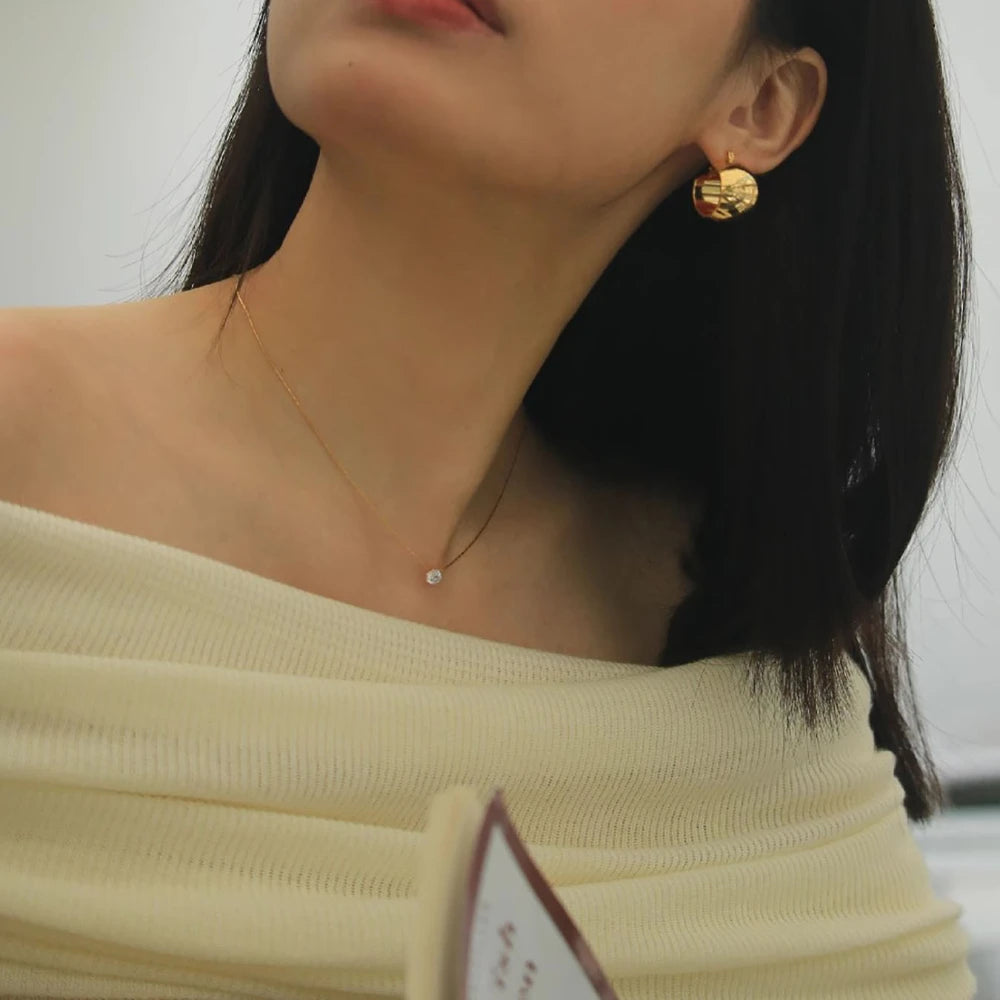 Ermania - Stainless Steel Gold Plated Dainty Minimalist