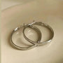 Ermania - Fashion Large Flat Hoop Earrings - Ermania