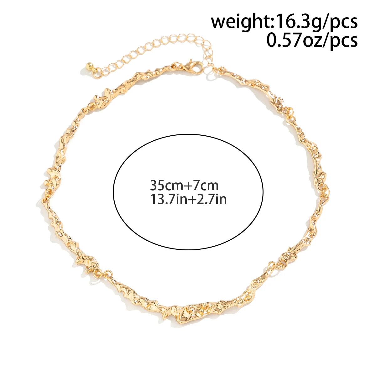 Ermania- Ingemark Irregular Bone Chain Necklace
