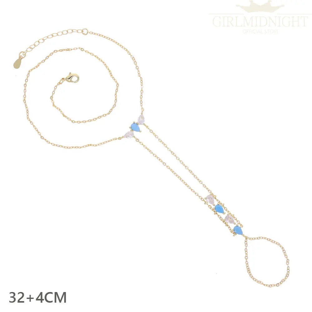 Ermane - Hand Chain Bracelet Gold Color - Ermania