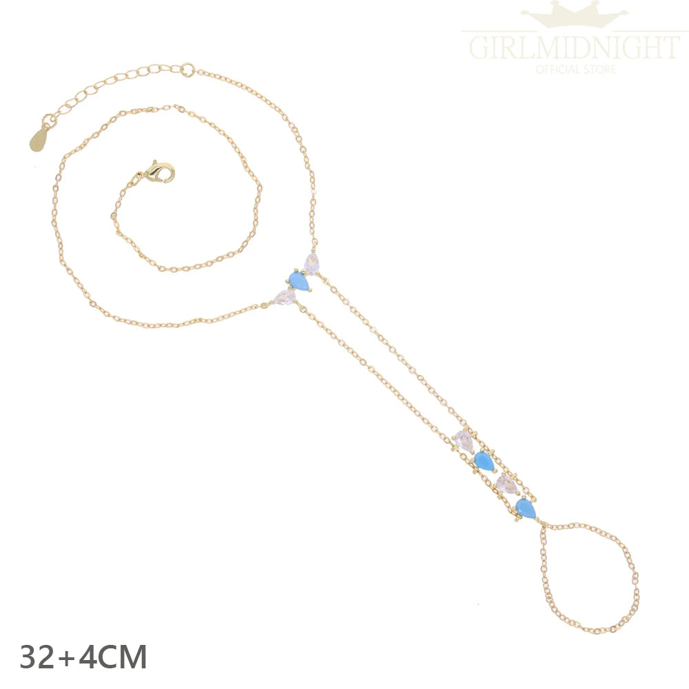 Ermane - Hand Chain Bracelet Gold Color