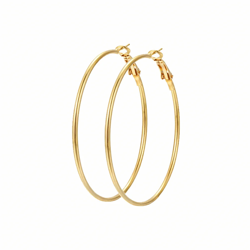 Ermania - Creole Earring Female Gold color