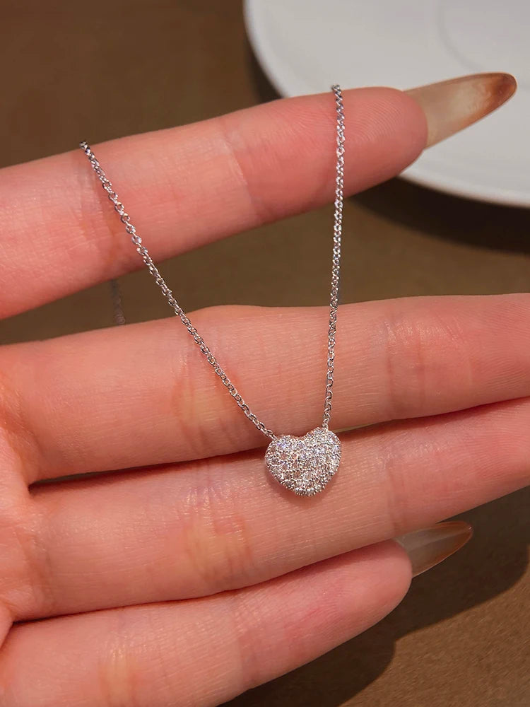 Ermania - Sterling Silver Gorgeous Love Heart Necklace